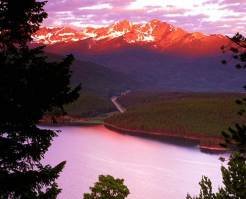 View from Sapphire Point at Sunset