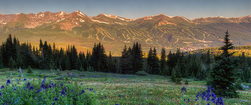 View of Breckenridge in the summer
