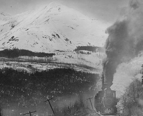 Breckenridge History: Train arriving