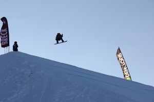 Dew tour athlete in the air