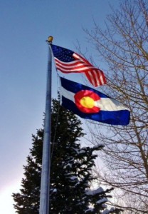 Colorado and American Flag