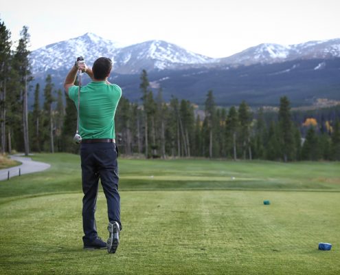 Golfing in Breck