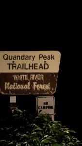 Quandary Peak Trailhead at 5am