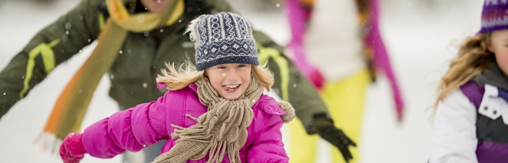 Family skiing at Breckenridge, Colorado