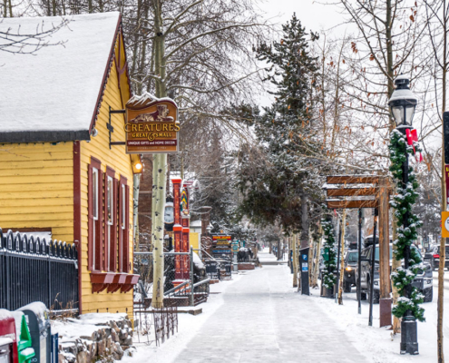 Main Street Breckenridge in Winter