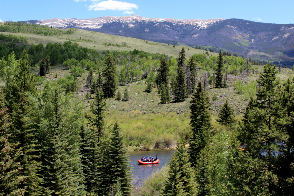 Rafting the Blue River near Breckenridge Colorado 