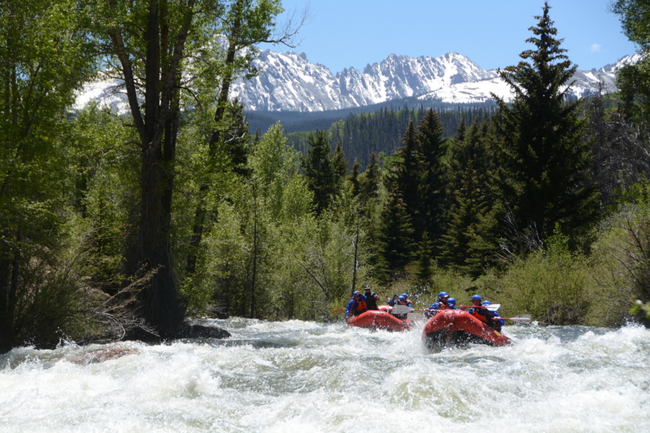 Rafting down the Blue River with Performance Rafting Tours