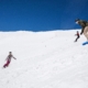 Snowboarders enjoying Spring Conditions at Breckenridge Ski Resort
