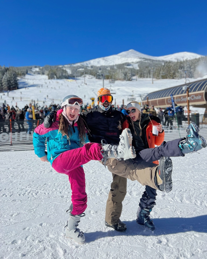 The Best Of Breckenridge team giddy over the start of a new snow season. 