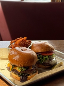 the McFatty burger from Fatty's Pizzeria